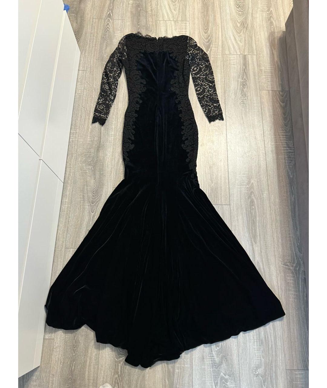 BLUMARINE Черное бархатное вечернее платье, фото 2