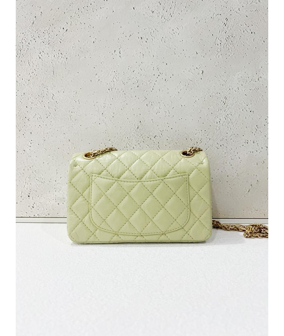 CHANEL Зеленая кожаная сумка через плечо, фото 2