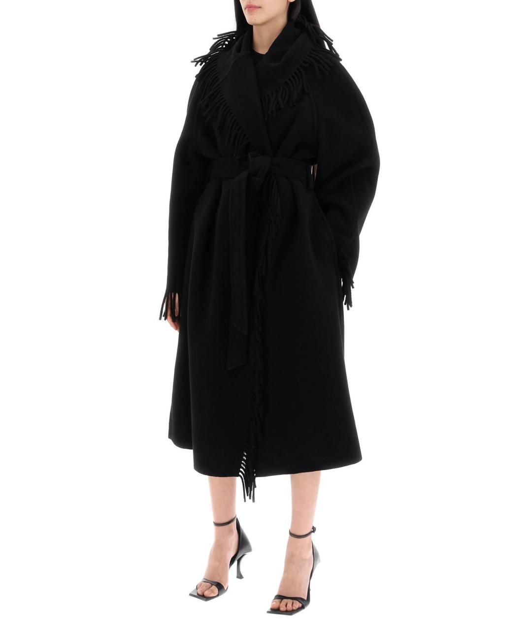 BALENCIAGA Черное шерстяное пальто, фото 6