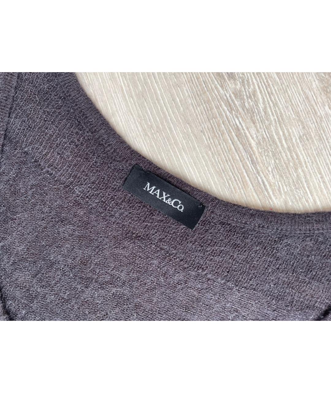 MAX&CO Коричневый шерстяной джемпер / свитер, фото 3