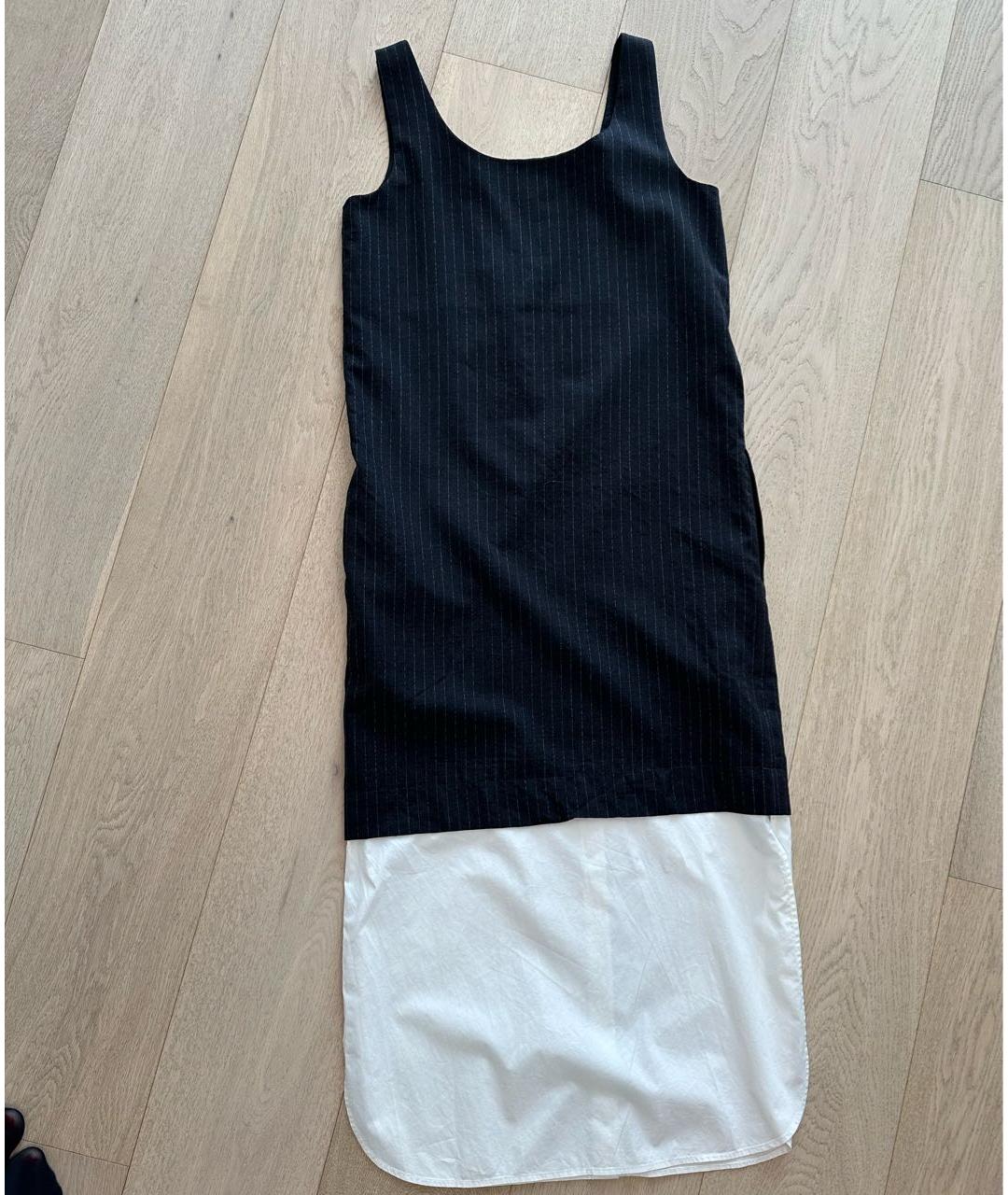 DKNY Антрацитовое шерстяное повседневное платье, фото 3
