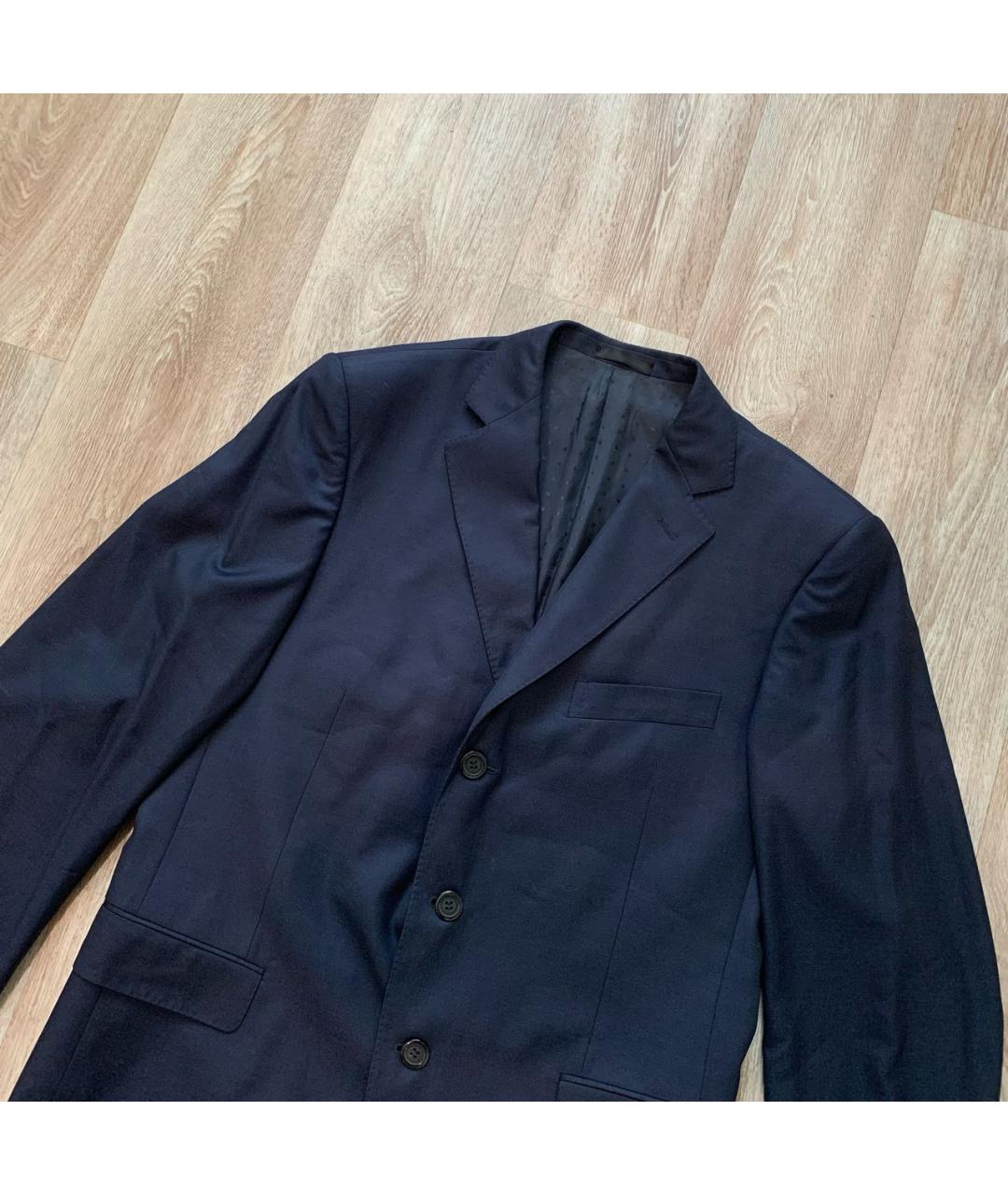 PAL ZILERI Темно-синий шерстяной пиджак, фото 2