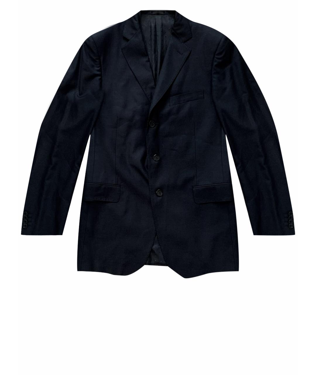 PAL ZILERI Темно-синий шерстяной пиджак, фото 1
