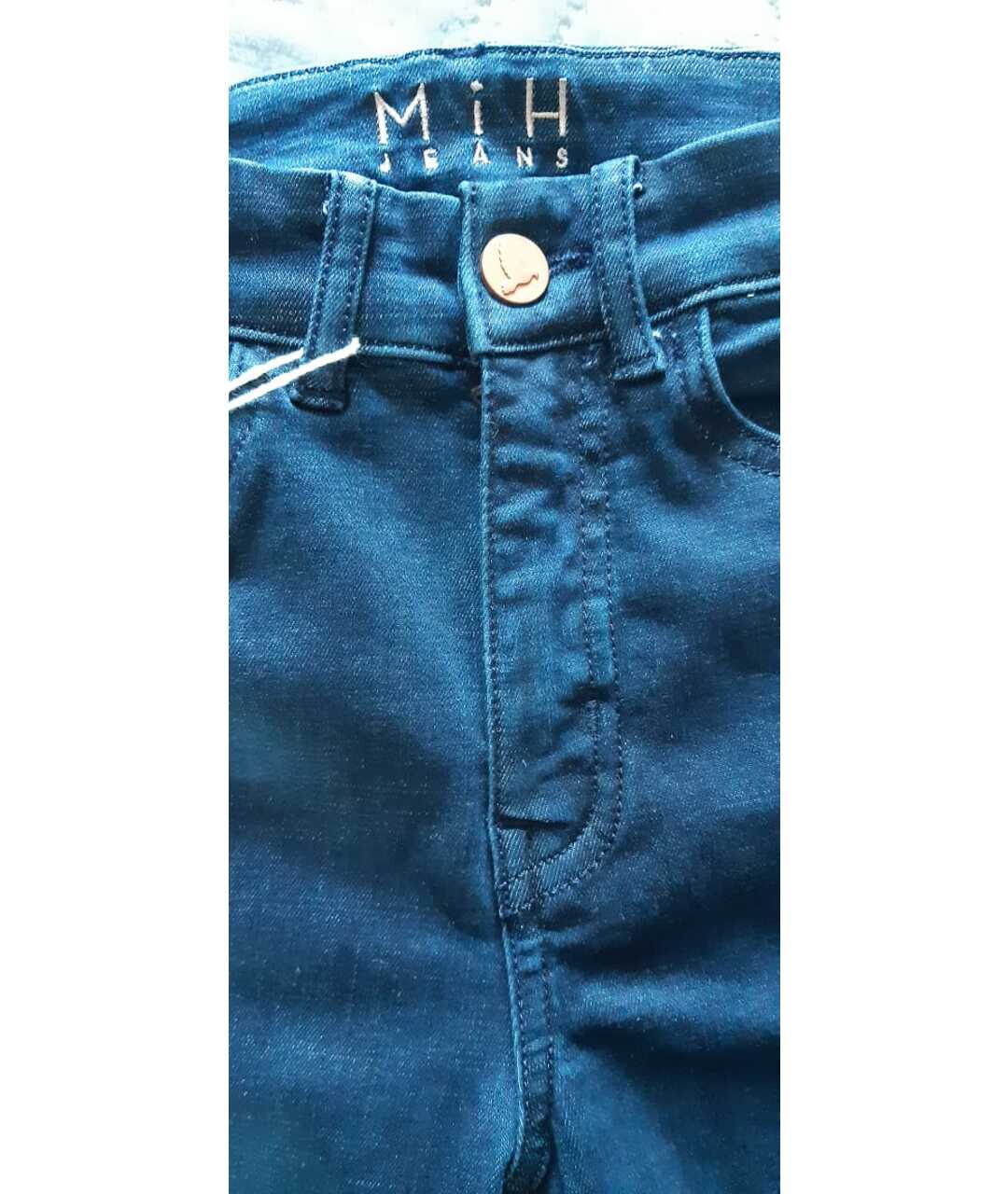 MIH JEANS Темно-синие хлопко-эластановые джинсы слим, фото 4