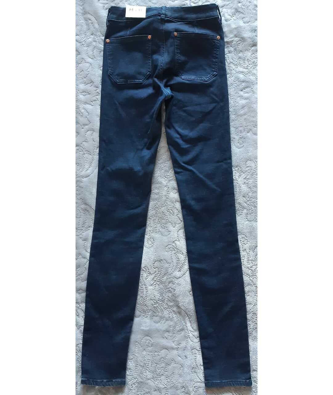 MIH JEANS Темно-синие хлопко-эластановые джинсы слим, фото 2