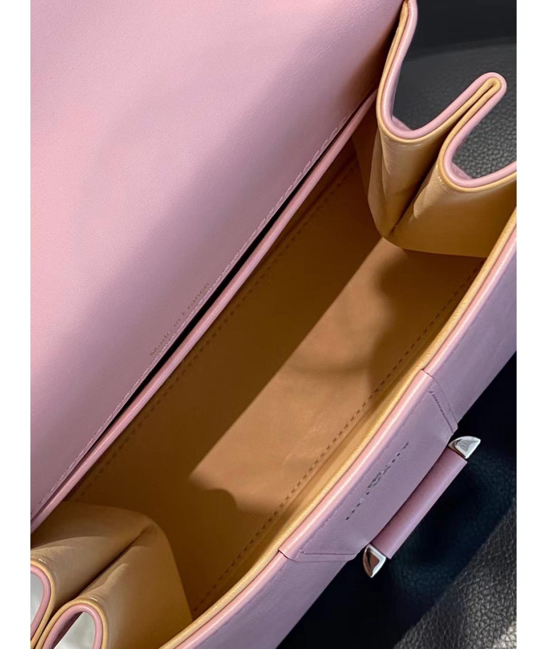 DELVAUX Розовая кожаная сумка через плечо, фото 7