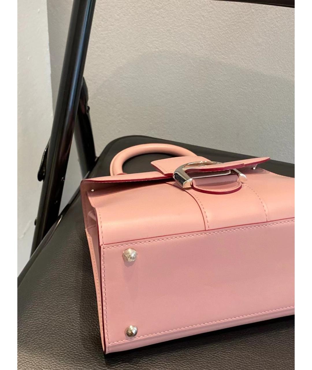 DELVAUX Розовая кожаная сумка через плечо, фото 5