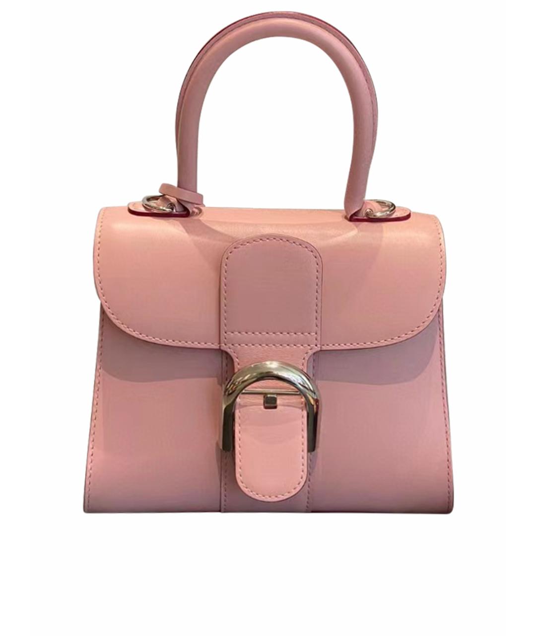 DELVAUX Розовая кожаная сумка через плечо, фото 1