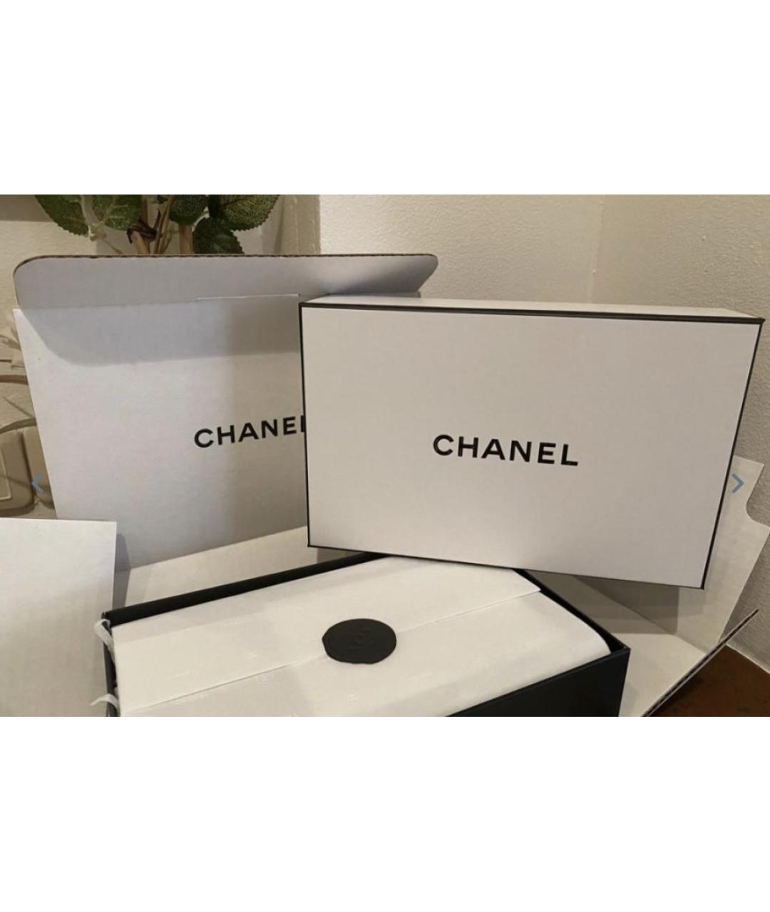 CHANEL PRE-OWNED Черные пластиковые солнцезащитные очки, фото 4