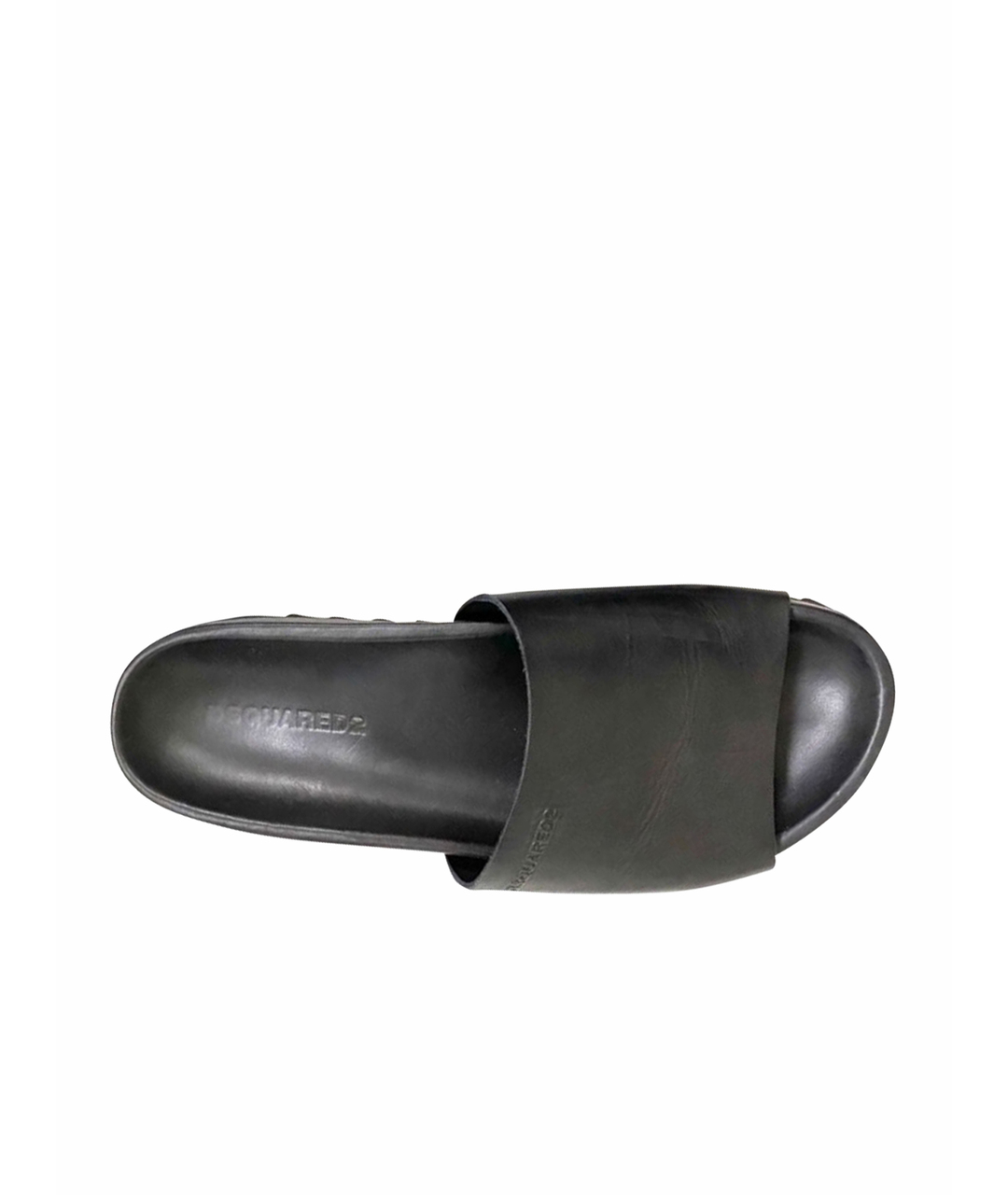 DSQUARED2 Черные кожаные сандалии, фото 1