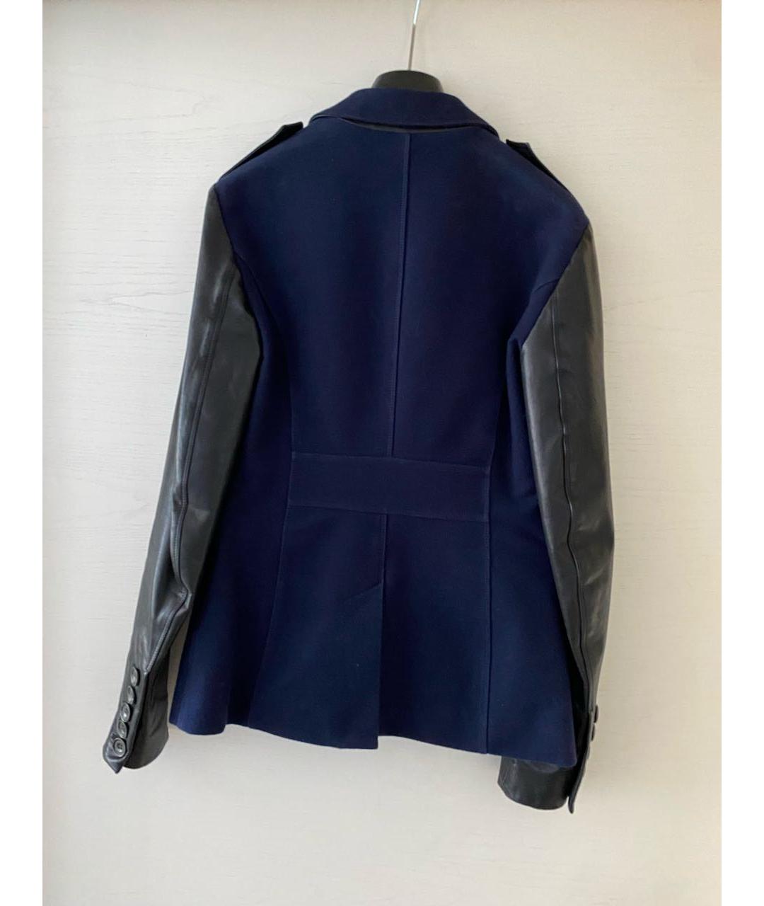 BURBERRY Темно-синий шерстяной жакет/пиджак, фото 2