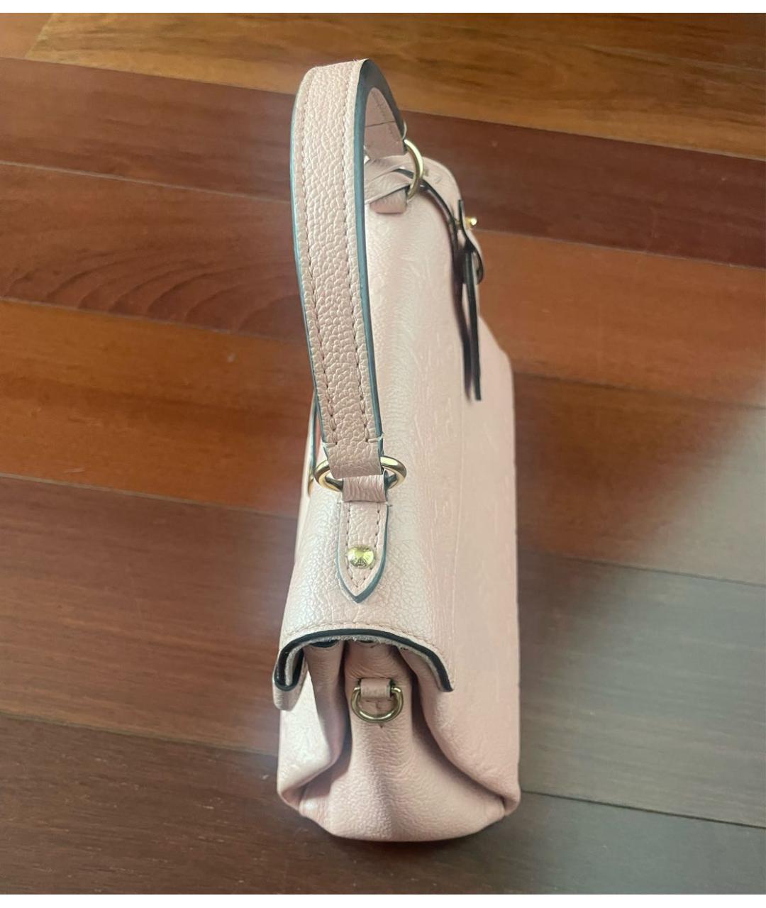 LOUIS VUITTON PRE-OWNED Розовая кожаная сумка с короткими ручками, фото 7