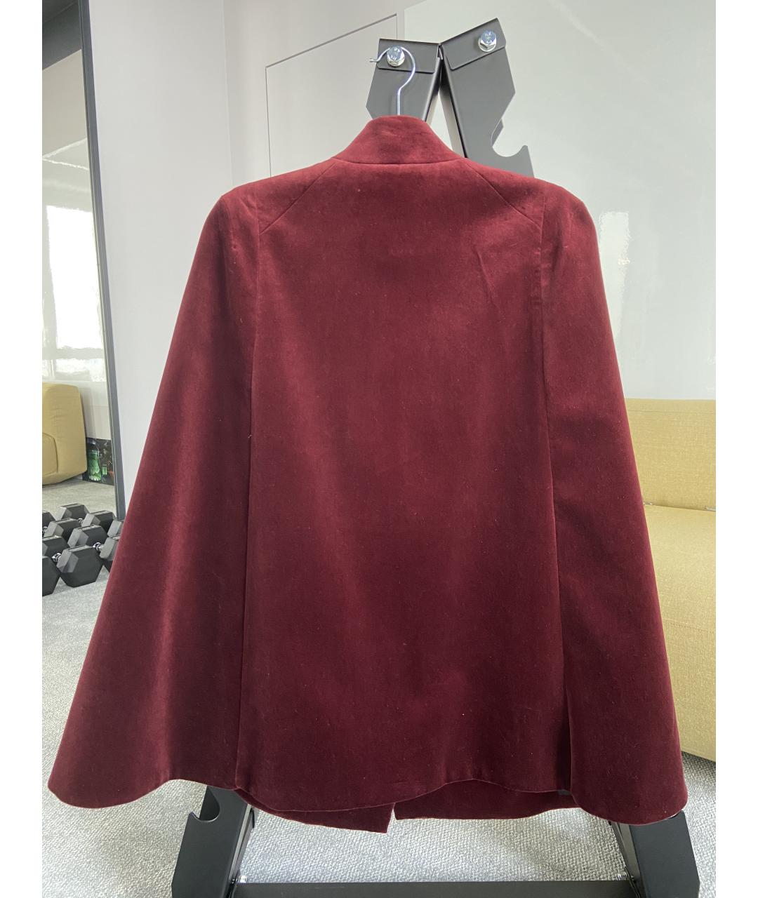PIERRE BALMAIN Бордовый хлопковый жакет/пиджак, фото 2