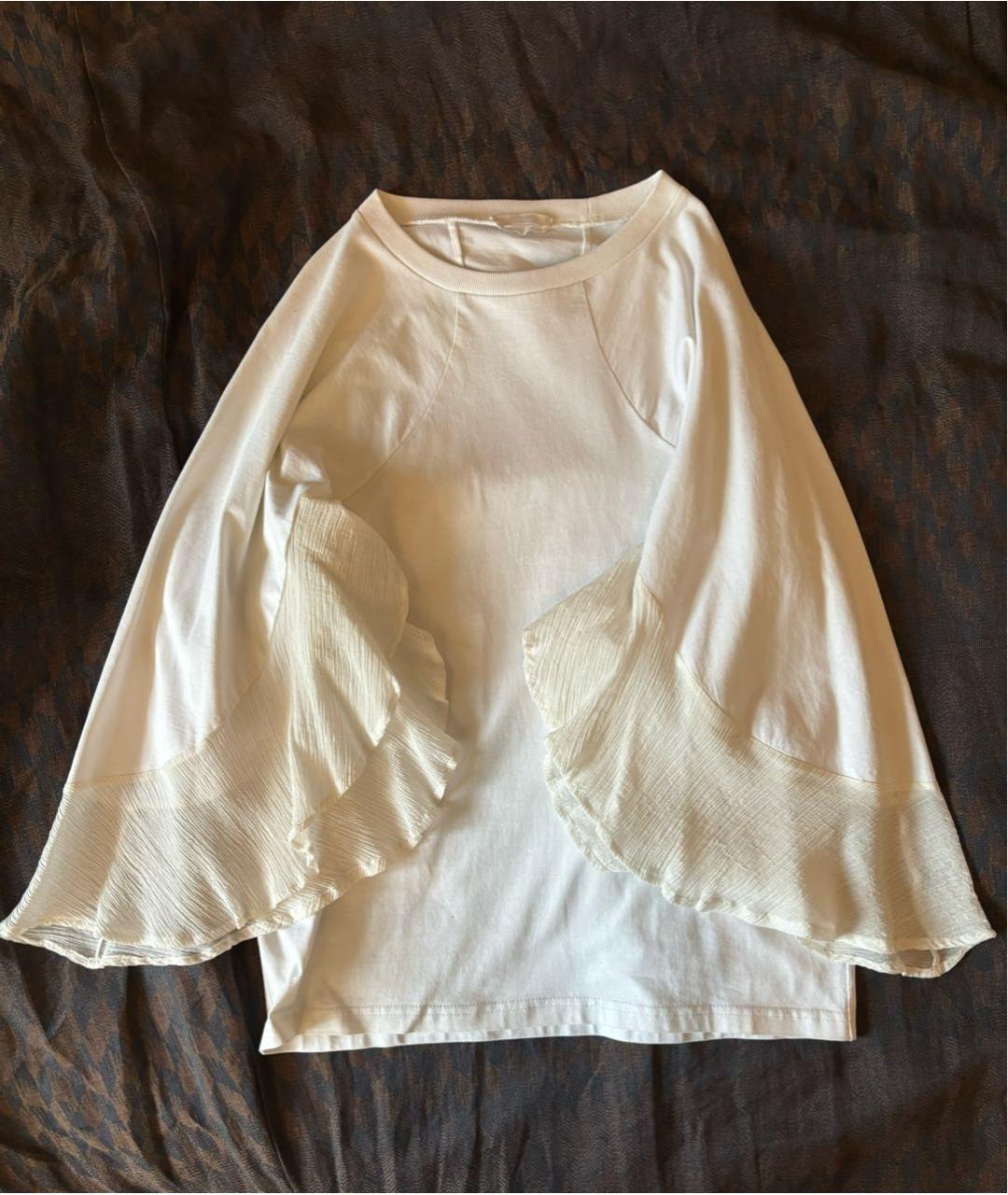 CHLOE Белая хлопковая блузы, фото 8