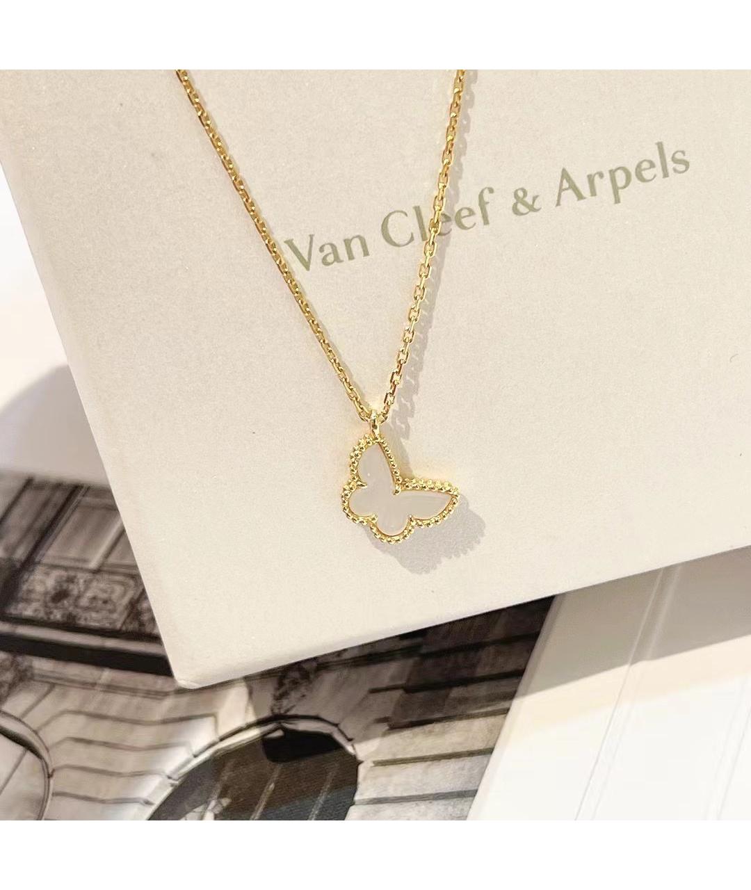 VAN CLEEF & ARPELS Белое колье из желтого золота, фото 4