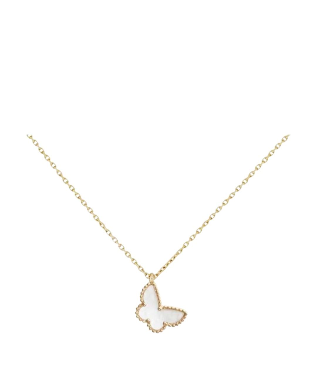 VAN CLEEF & ARPELS Белая подвеска из желтого золота, фото 1
