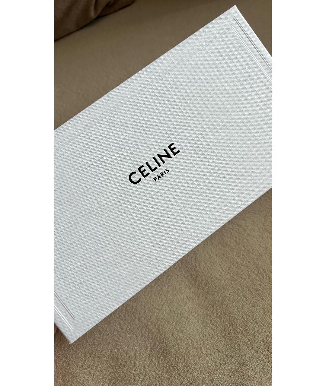 CELINE Золотые металлические солнцезащитные очки, фото 4