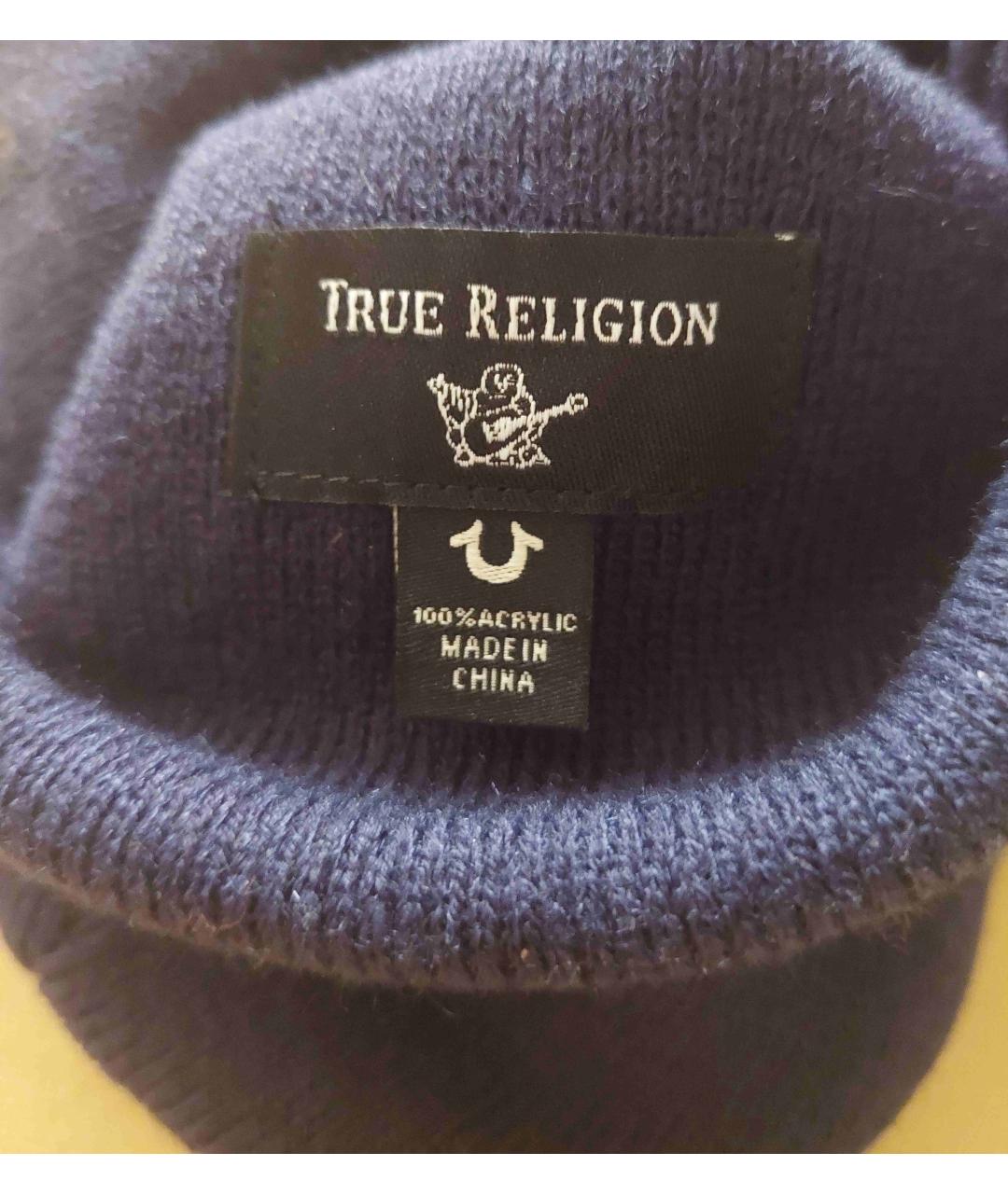 TRUE RELIGION Темно-синяя шапка, фото 3
