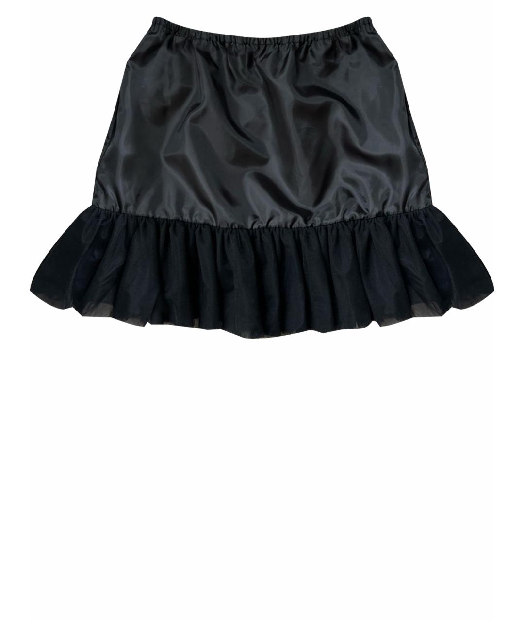 MISS BLUMARINE Черная полиэстеровая юбка, фото 1