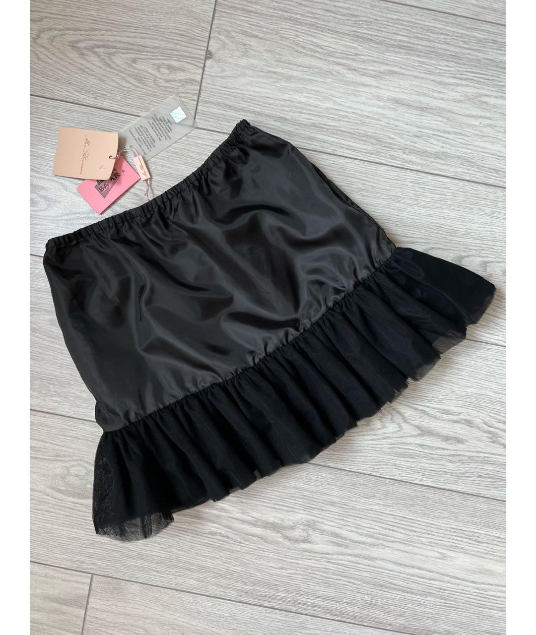 MISS BLUMARINE Черная полиэстеровая юбка, фото 7