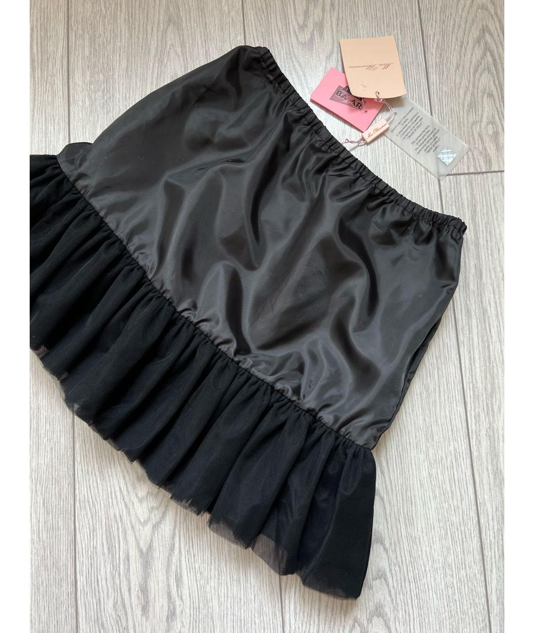 MISS BLUMARINE Черная полиэстеровая юбка, фото 2