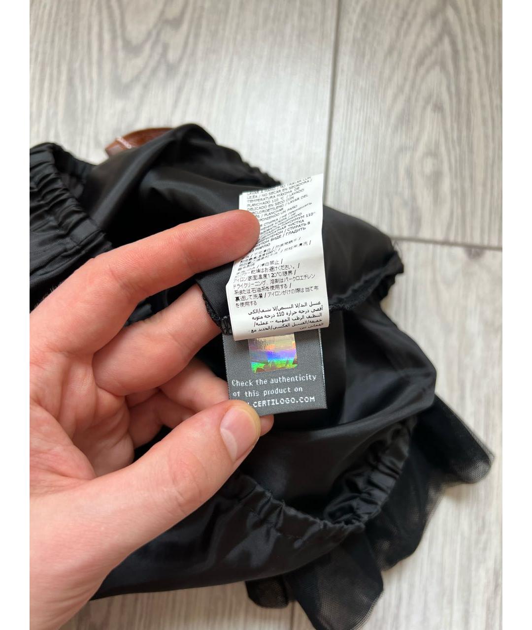 MISS BLUMARINE Черная полиэстеровая юбка, фото 6
