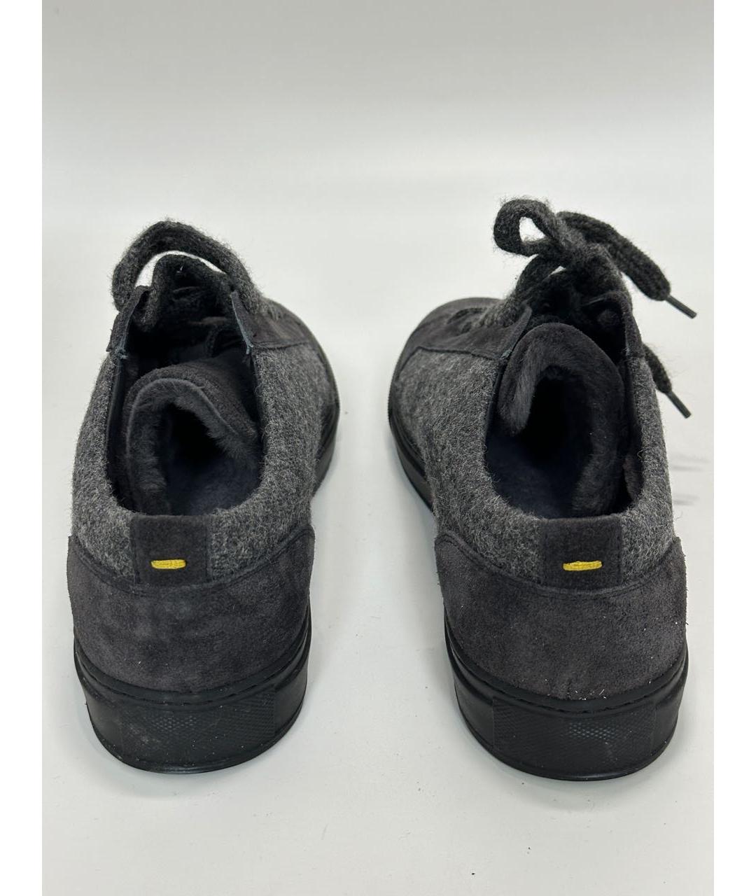 DOUCAL'S Серые текстильные низкие кроссовки / кеды, фото 4