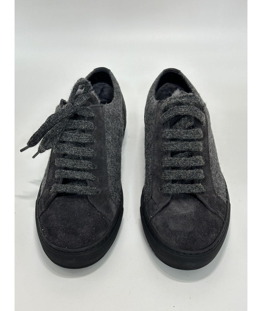 DOUCAL'S Серые текстильные низкие кроссовки / кеды, фото 2