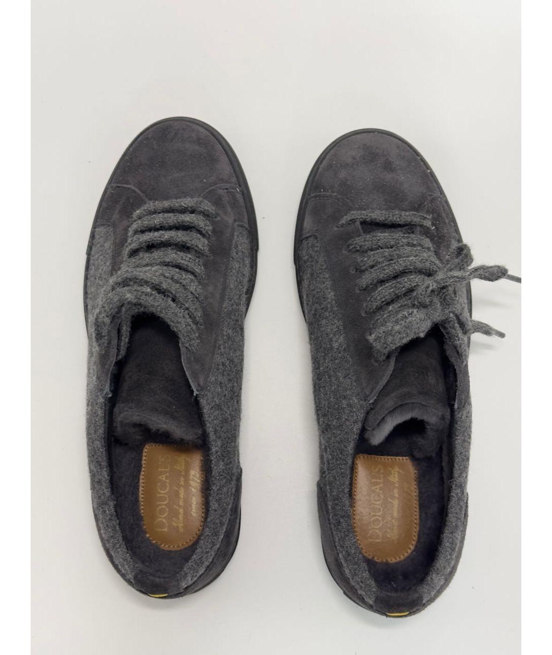 DOUCAL'S Серые текстильные низкие кроссовки / кеды, фото 3