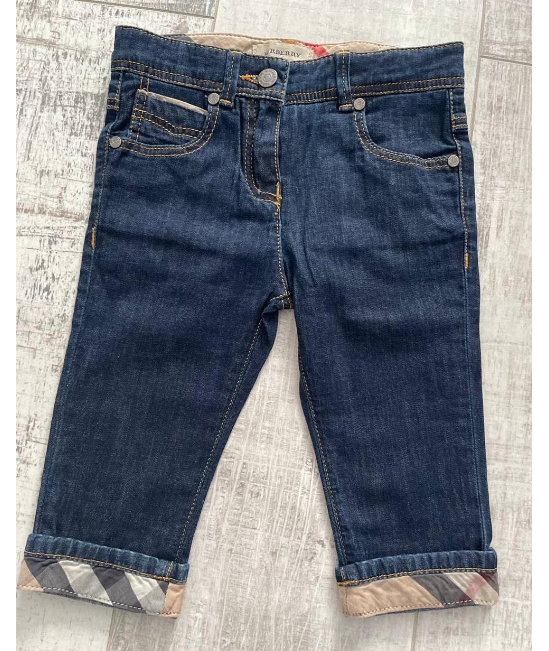 BURBERRY Синие деним джинсы, фото 6