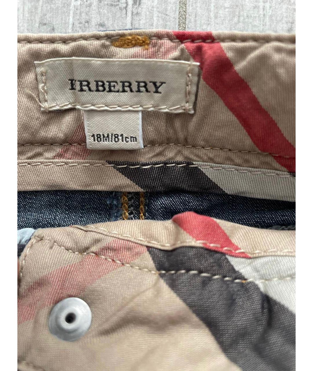 BURBERRY Синие деним джинсы, фото 4