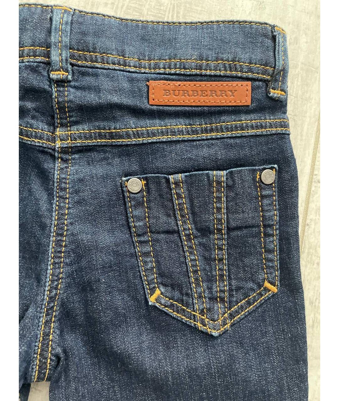 BURBERRY Синие деним джинсы, фото 3