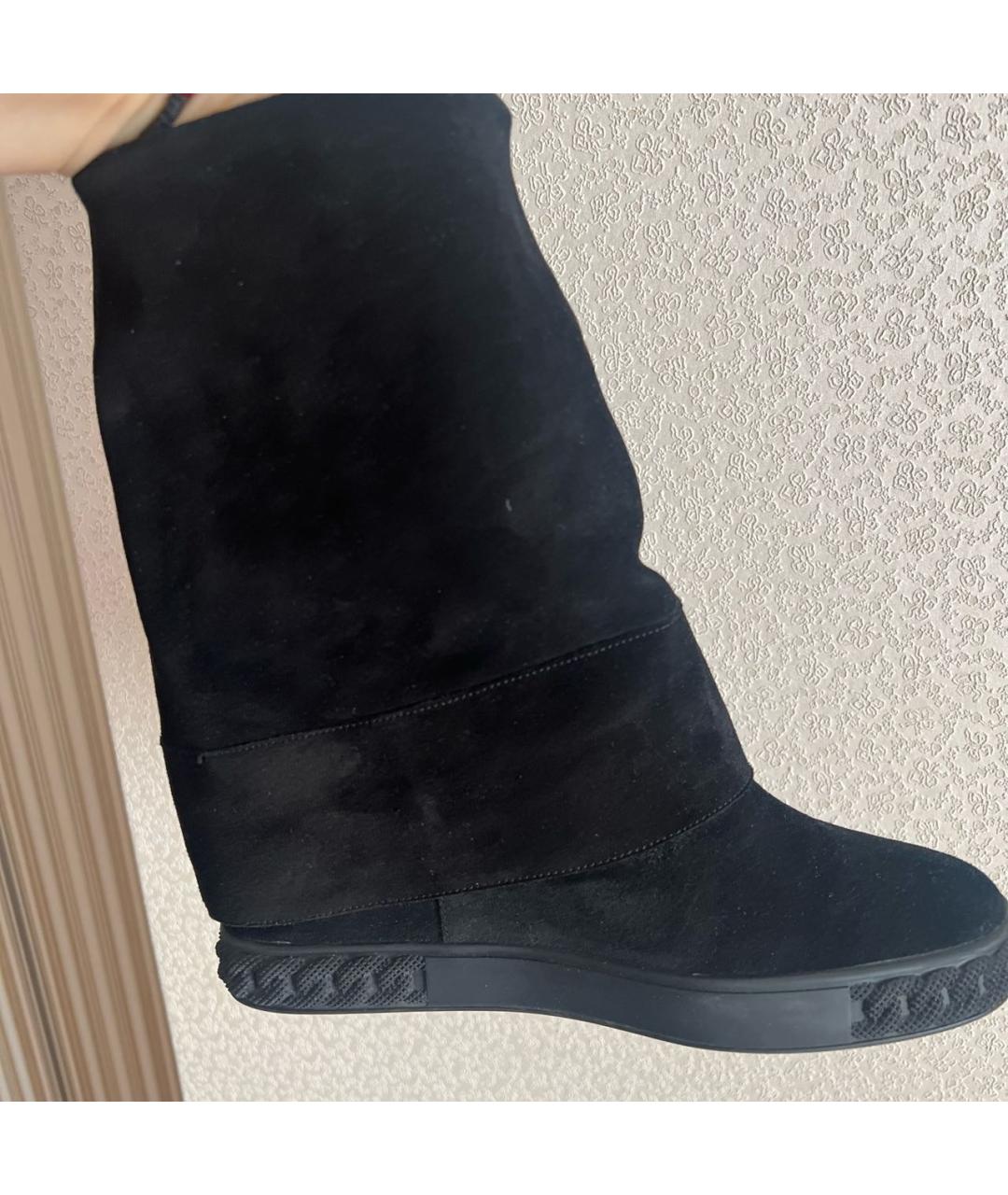 CASADEI Черные замшевые ботинки, фото 7