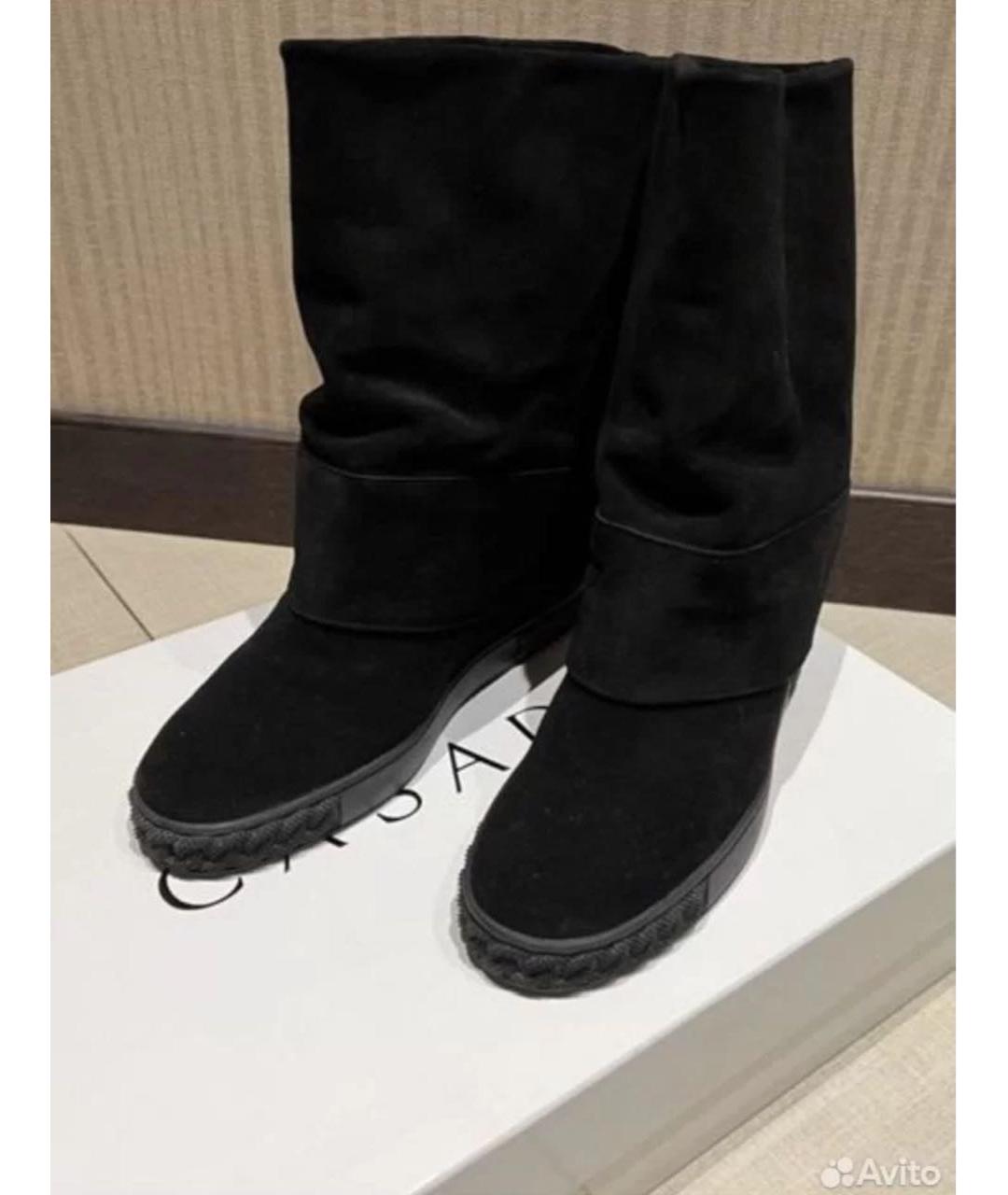 CASADEI Черные замшевые ботинки, фото 6