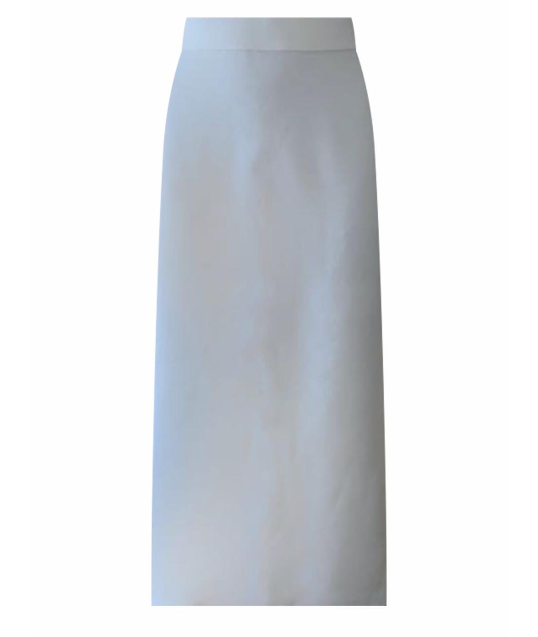 MRZ Белая вискозная юбка миди, фото 1