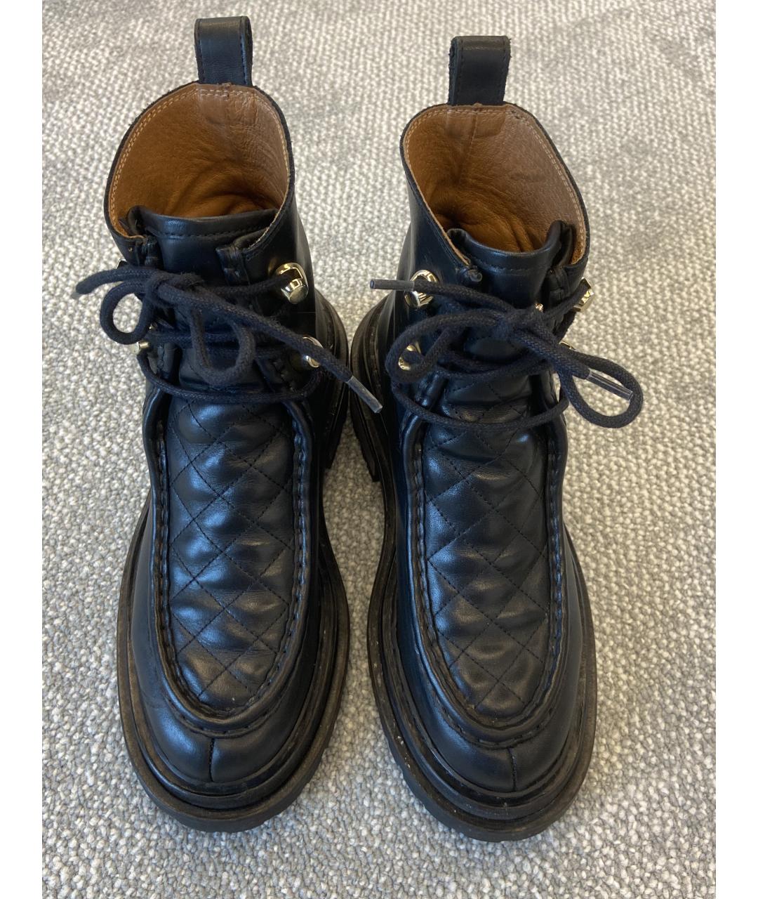 SANDRO Черные кожаные ботинки, фото 2