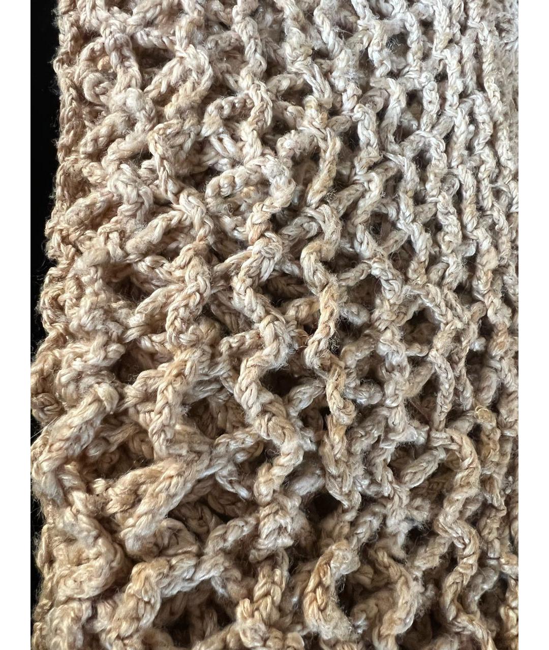 RALPH LAUREN PURPLE LABEL Бежевый шелковый джемпер / свитер, фото 8