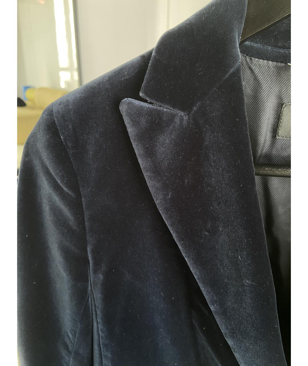 MAX MARA Синий хлопковый костюм с брюками, фото 5