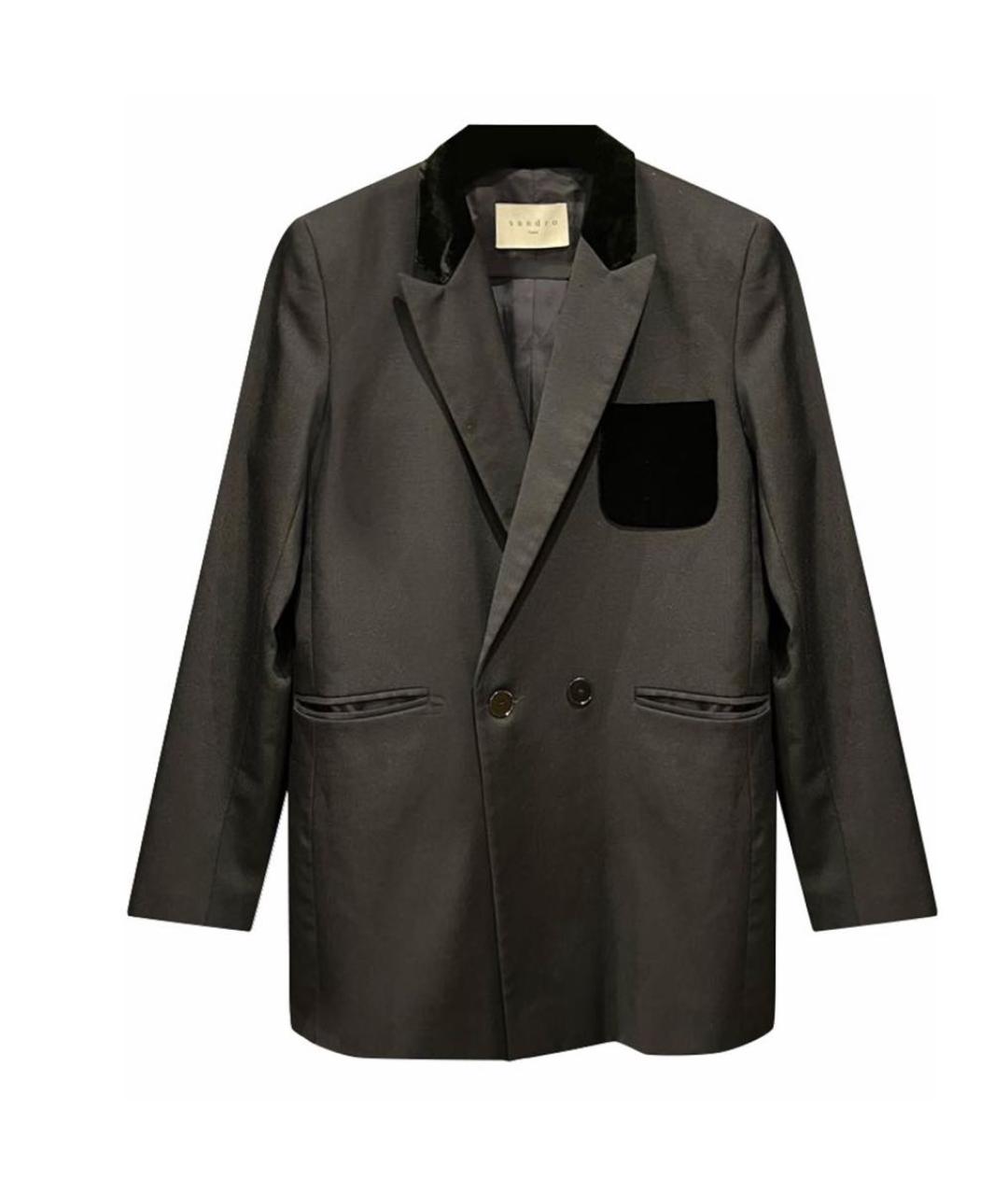 SANDRO Черный жакет/пиджак, фото 1