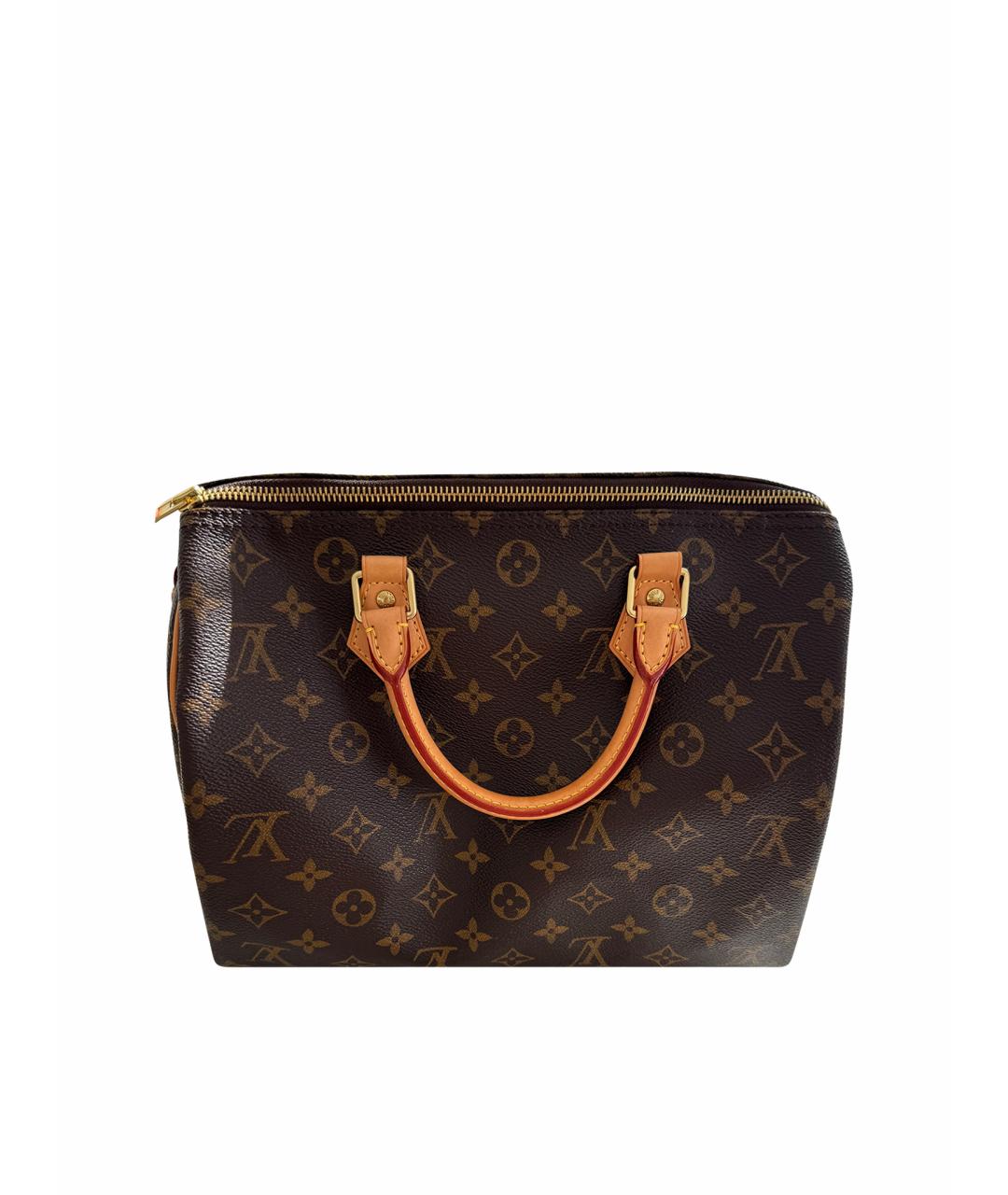 LOUIS VUITTON PRE-OWNED Коричневая сумка с короткими ручками, фото 1