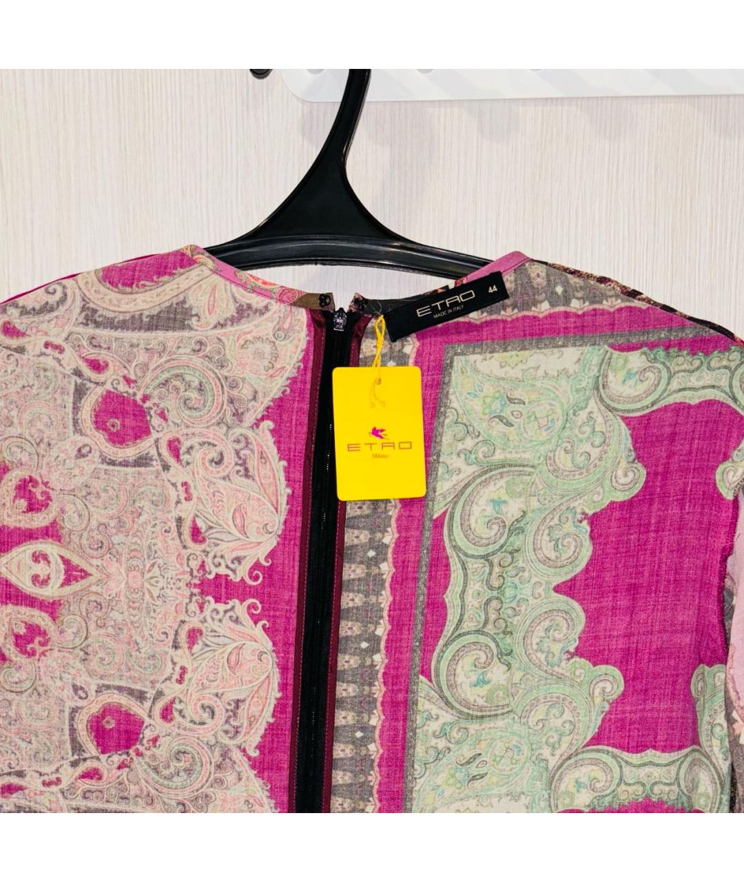 ETRO Мульти шерстяное коктейльное платье, фото 3