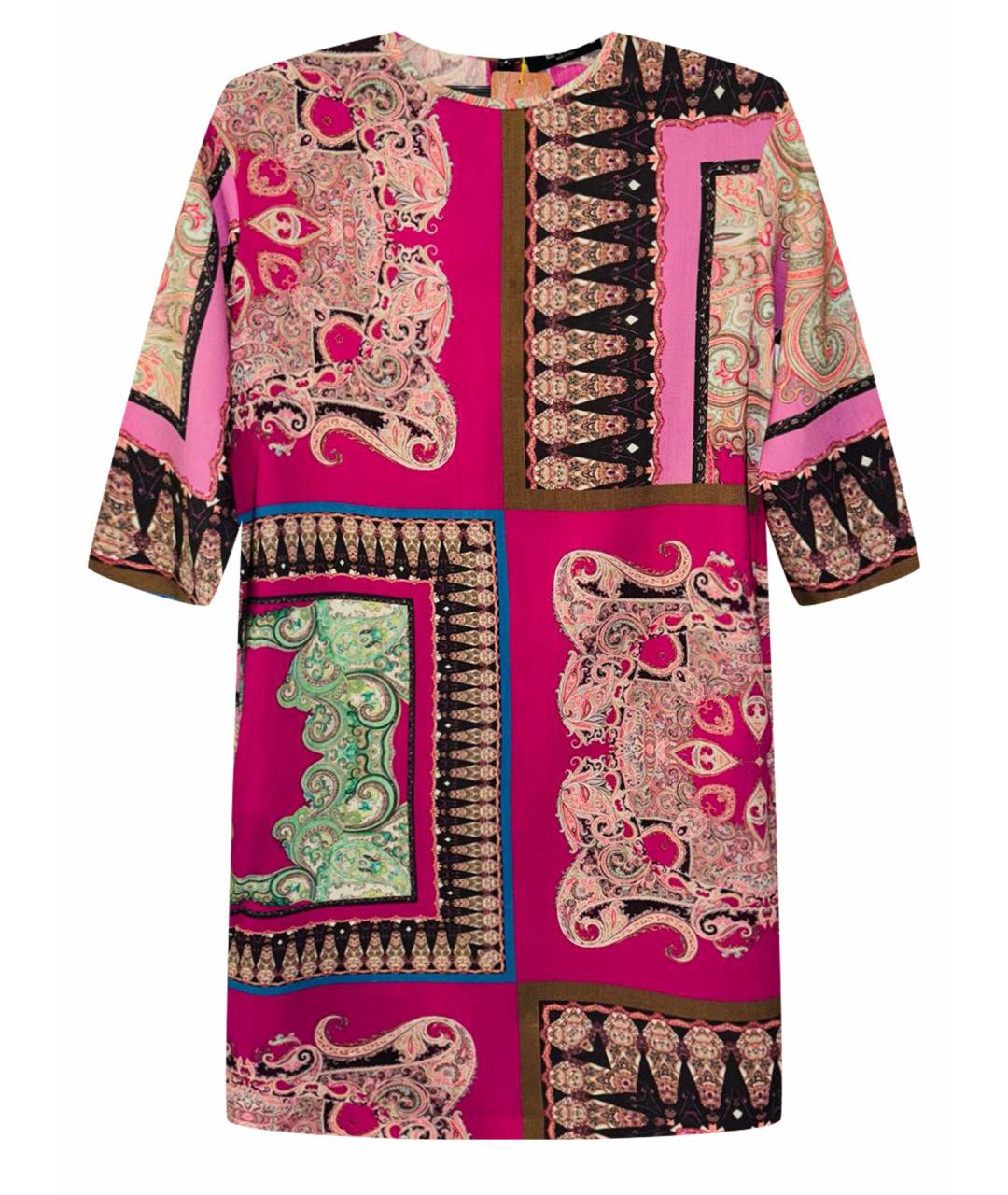 ETRO Мульти шерстяное коктейльное платье, фото 1