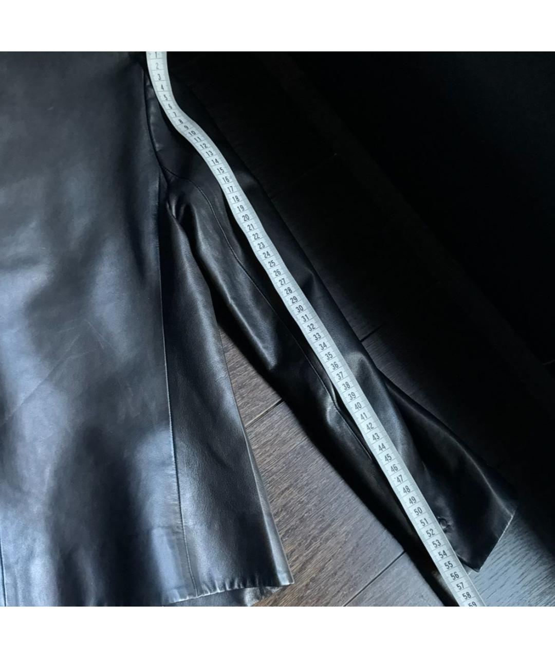 PRADA Черный кожаный жакет/пиджак, фото 2