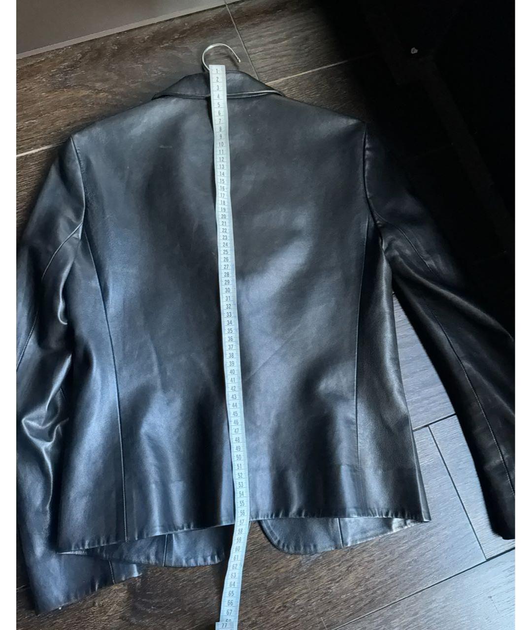 PRADA Черный кожаный жакет/пиджак, фото 5