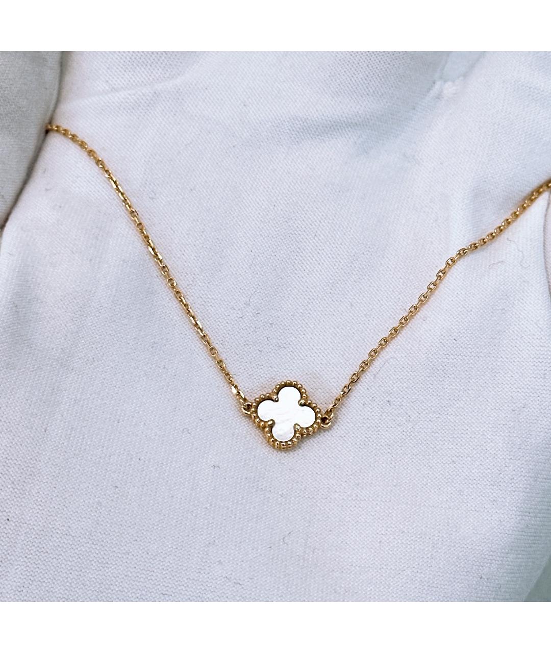VAN CLEEF & ARPELS Белый браслет из желтого золота, фото 6