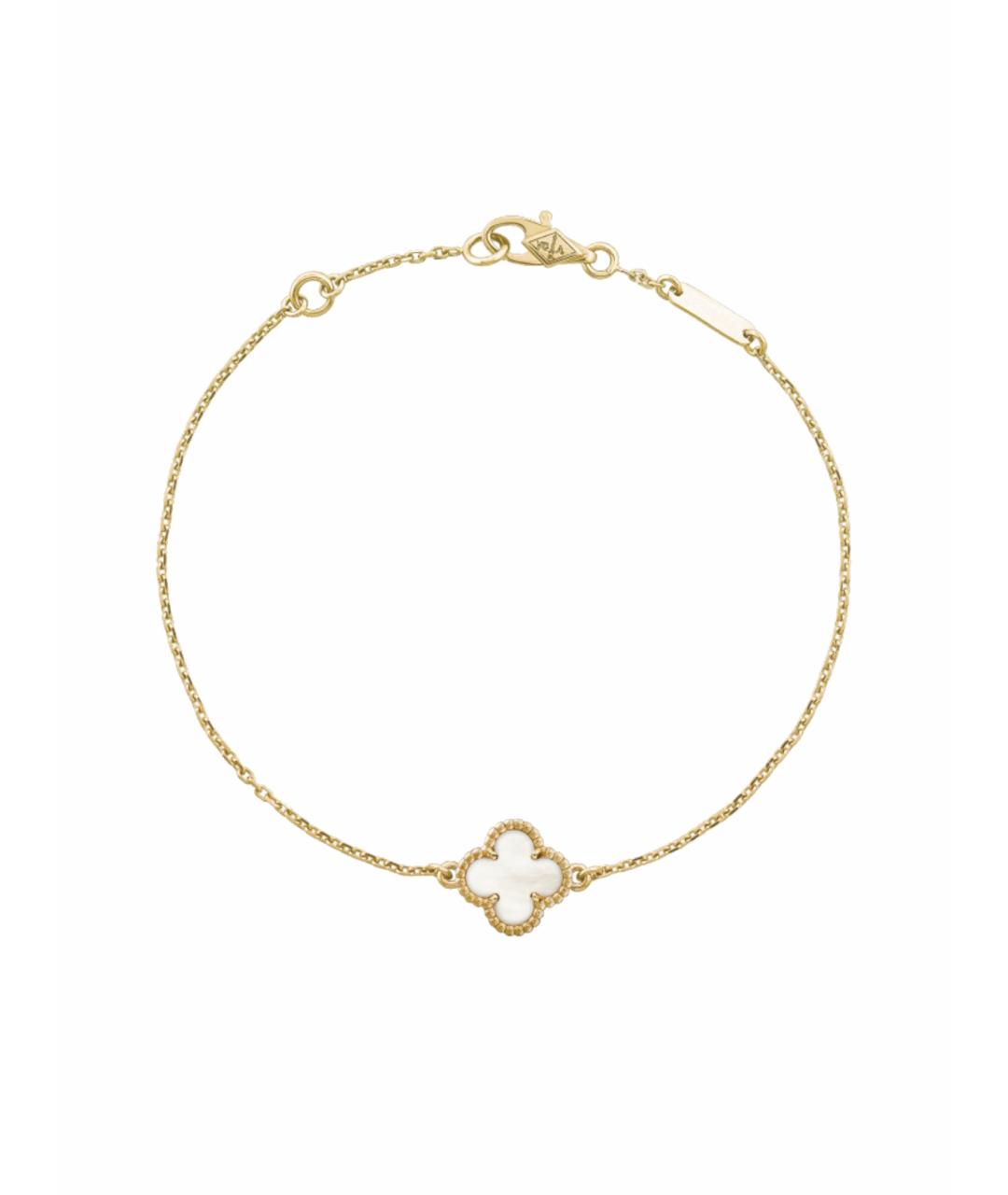 VAN CLEEF & ARPELS Белый браслет из желтого золота, фото 1