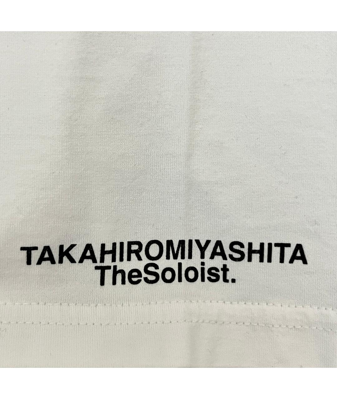 TAKAHIROMIYASHITA THE SOLOIST Белая хлопковая футболка, фото 3