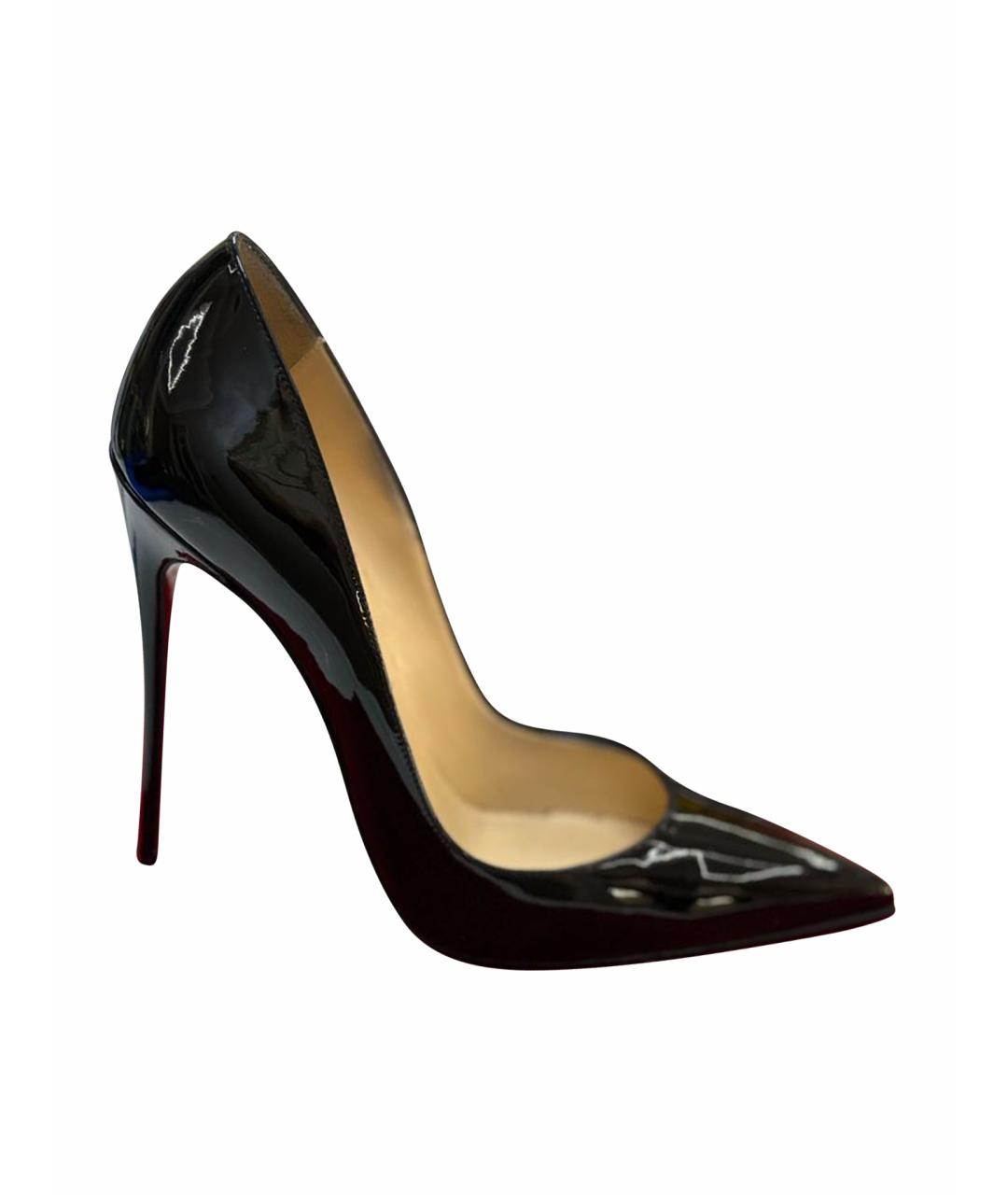 CHRISTIAN LOUBOUTIN Черные туфли из лакированной кожи, фото 1