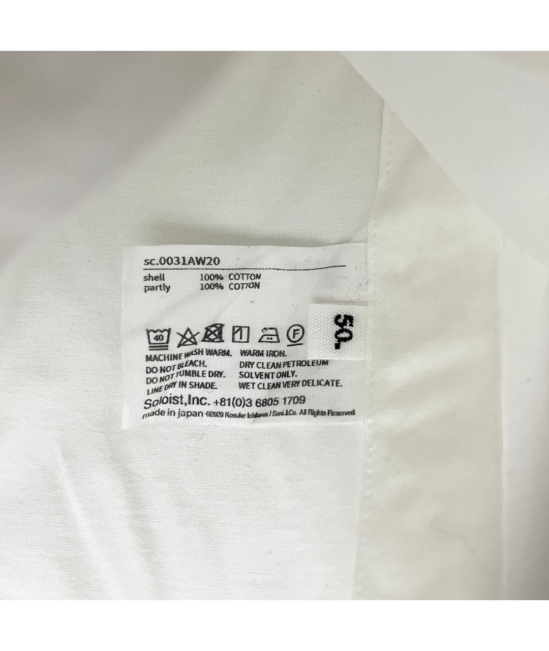 TAKAHIROMIYASHITA THE SOLOIST Белая хлопковая футболка, фото 6