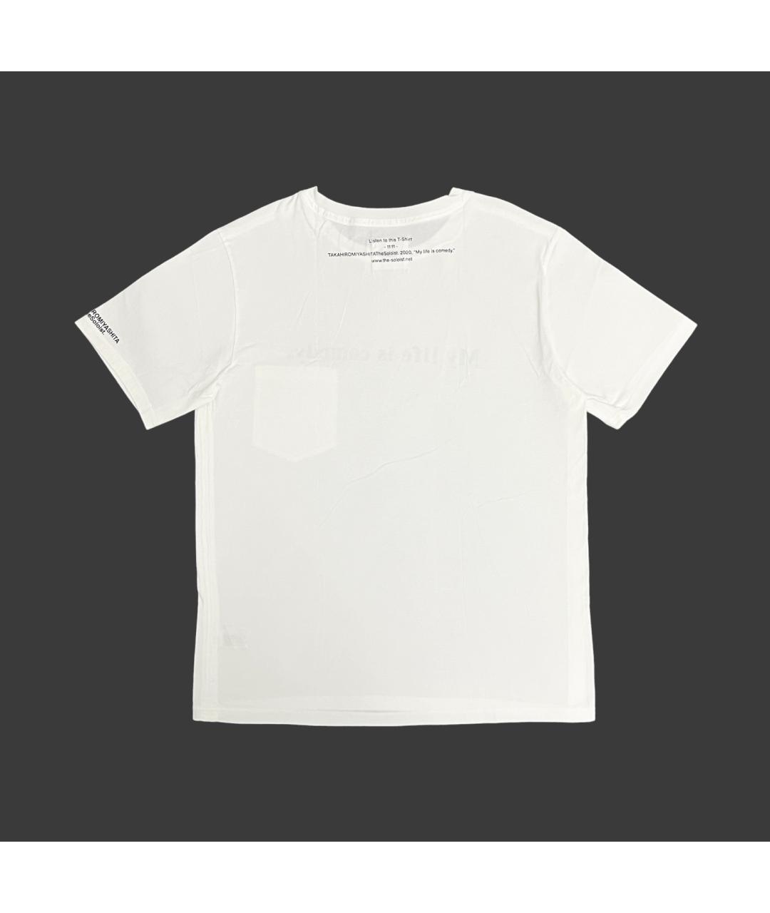 TAKAHIROMIYASHITA THE SOLOIST Белая хлопковая футболка, фото 2
